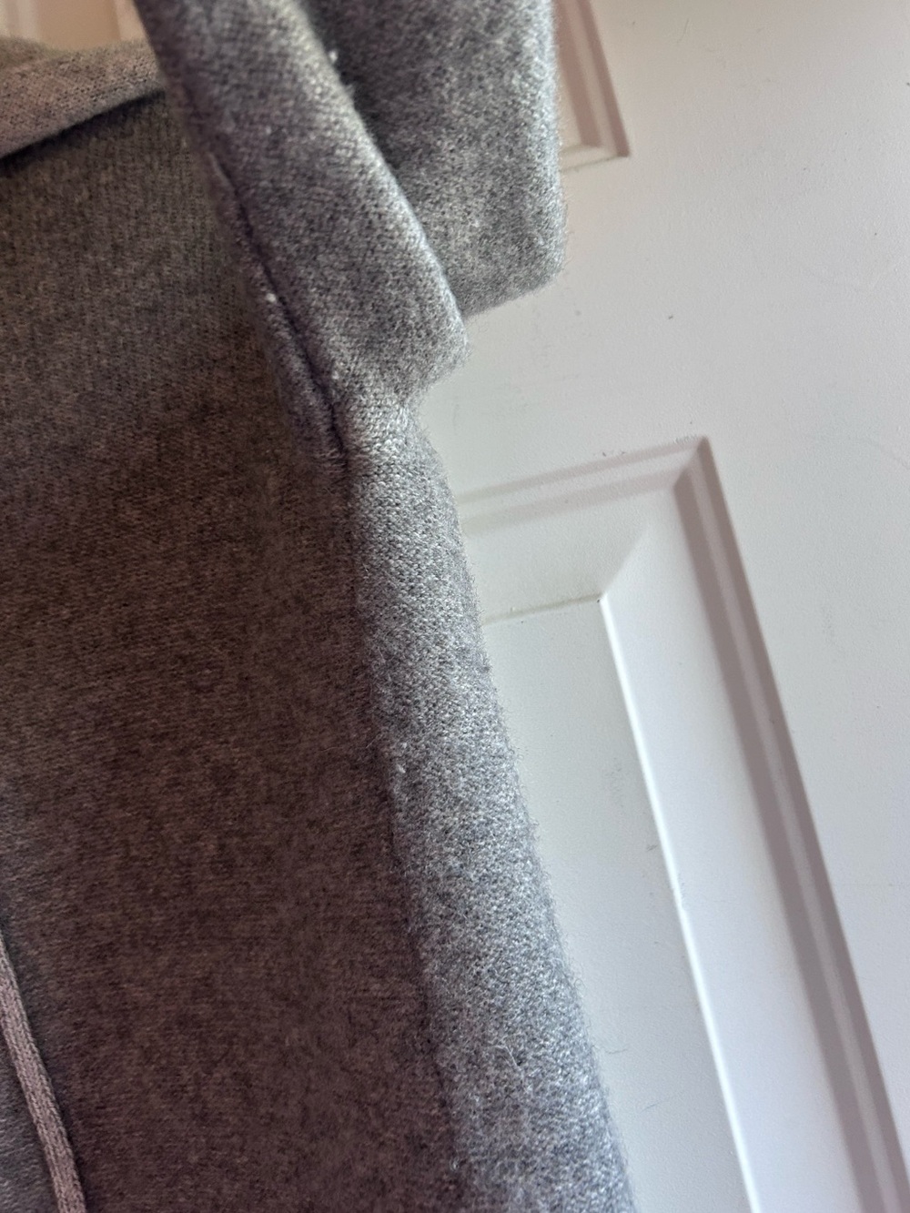 Babaton Gray Wool Cashmere Long Open Cardigan Sweater Pockets - Picture 8 of 16